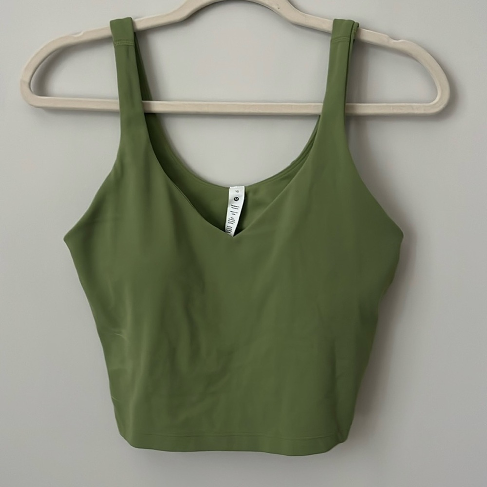 Lululemon olive green align tank